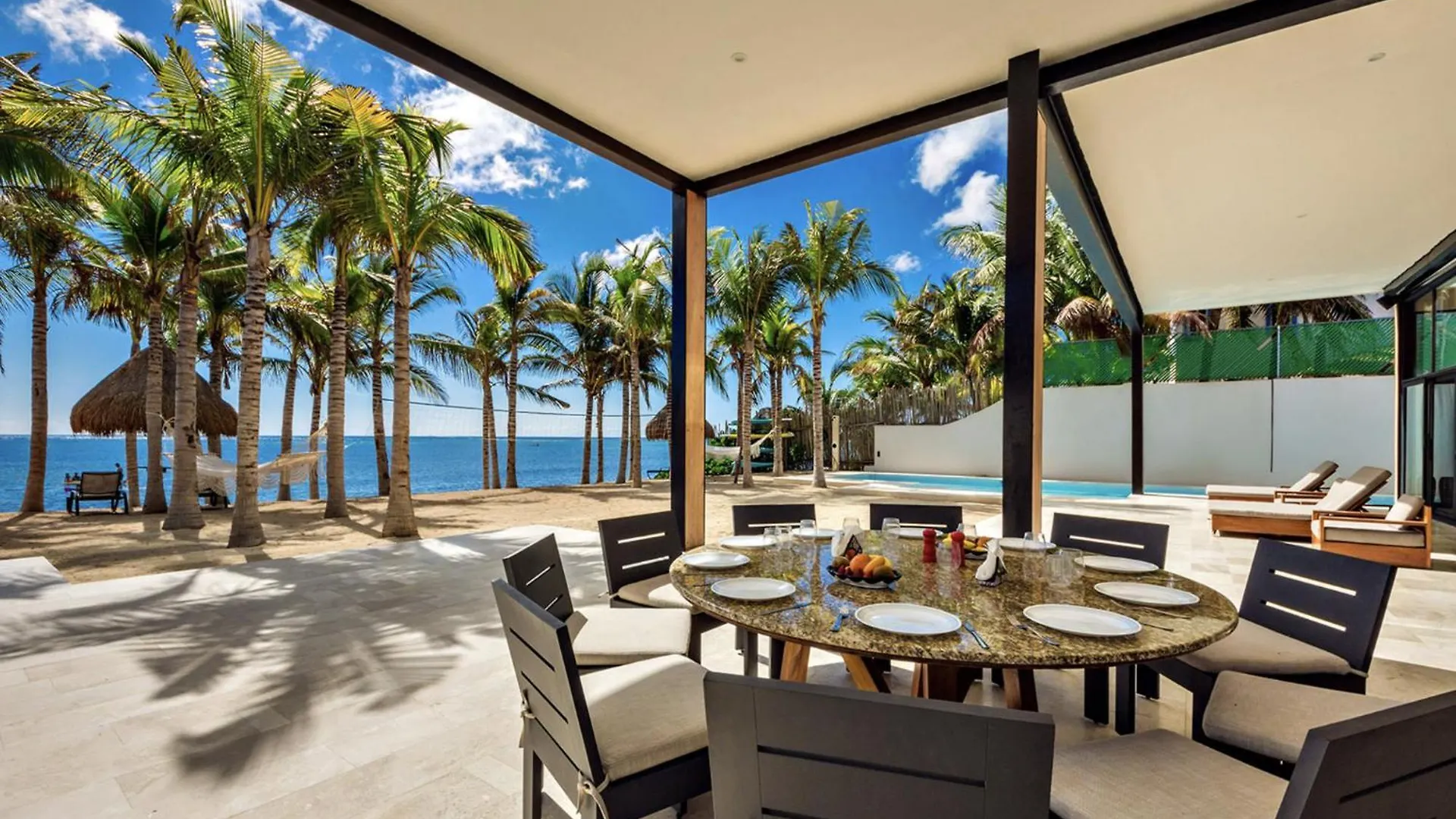 Beachfront & Private Villa In Tulum For 12 Guests Balcheil