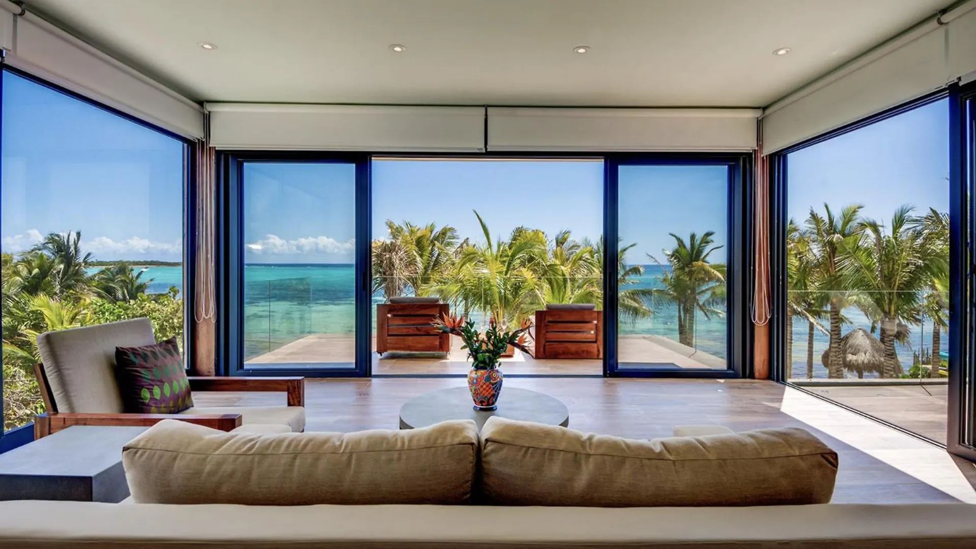 Beachfront & Private Villa In Tulum For 12 Guests Balcheil
