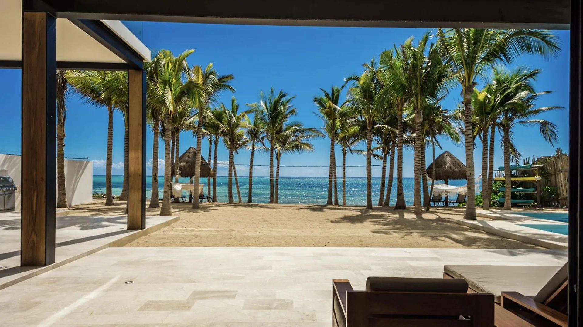 Beachfront & Private Villa In Tulum For 12 Guests Balcheil